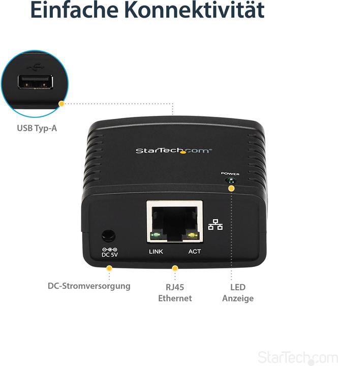 Immagine prodotto StarTech Rete USB Lpr Server Di Stampa Lpr