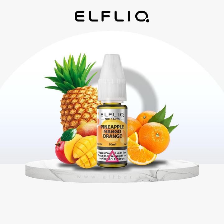 Produktbild Elfbar ELFLIQ, Pineapple Mango Orange 10mg (Mango, Orange, Ananas)