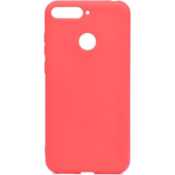 MU Classic Softcase TPU Series (Huawei Honor 7a), Smartphone Hülle, Rot