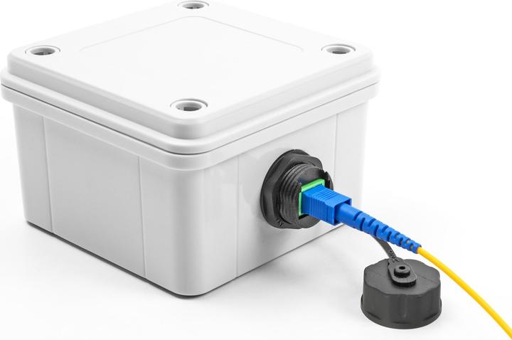 Actual product image Delock Fibre optic cable connector SC simplex socket/ socket (Network coupling)