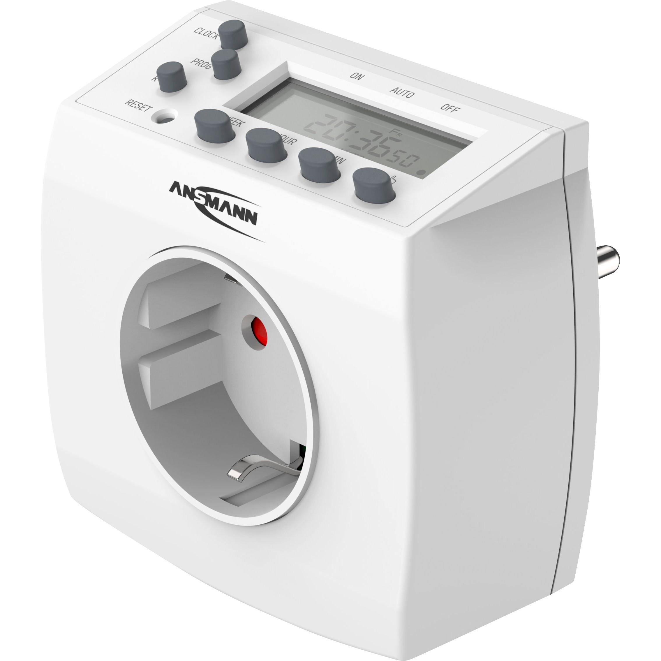 Ansmann 1260-0011 Zeitschaltuhr digital Tagesprogramm, Wochenprogramm 3680 W (1260-0011)
