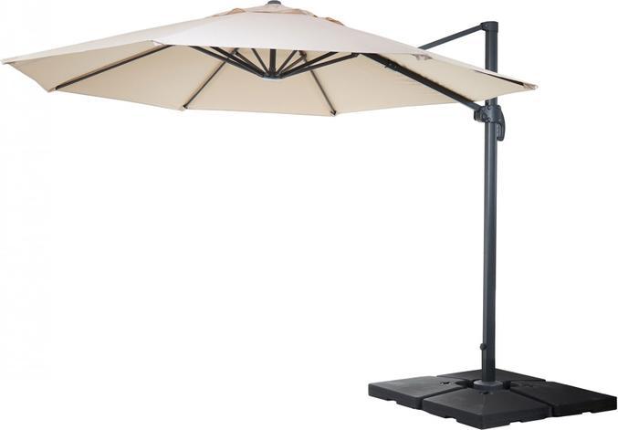 Swisshandel24 Gastronomie-Luxus-Ampelschirm Sonnenschirm, Ø 4m - 10356 (0.76 m)