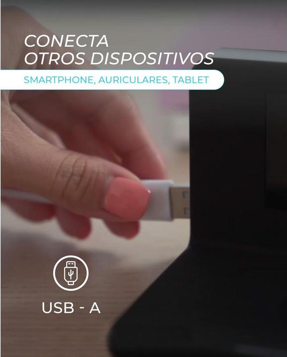 Image du produit KSIX Réveil & chargeur QI