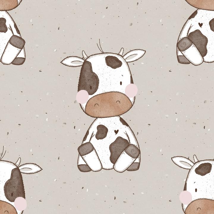 Image du produit Würfel & Mütze Production propre Bio French Terry "vache