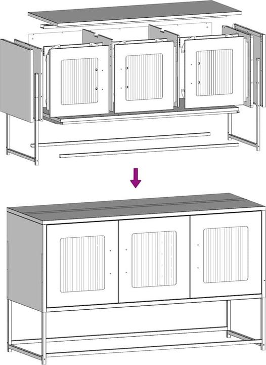Produktbild vidaXL TV-Schrank (100.50 x 39 x 60.50 cm)