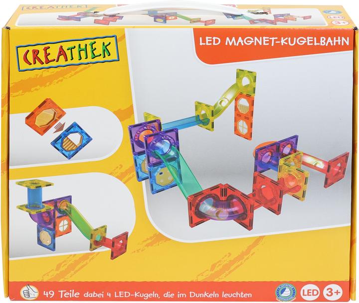 Immagine prodotto Creathek Corsa di biglie magnetiche a LED, 49 pezzi