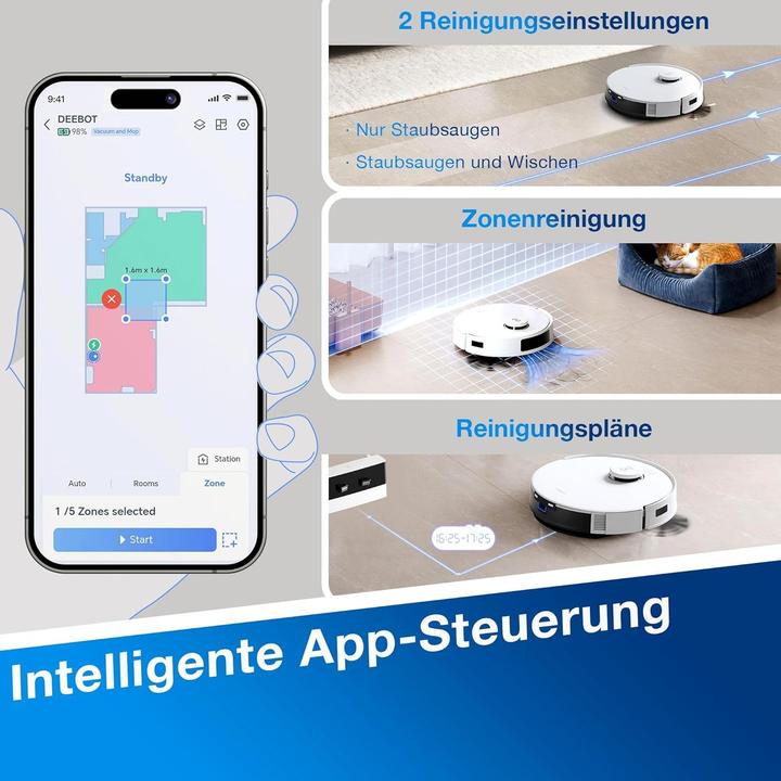 Produktbild Ecovacs N20 Deebot (8000 Pa, Wischtuch)