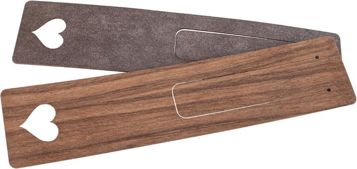 Produktbild La Mia! Holz Lesezeichen 150 x 35 x 0,7 mm aus Nussbaum geölt