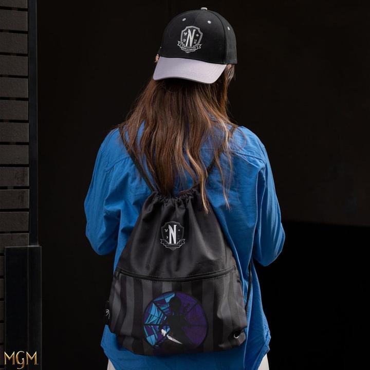 Actual product image Cinereplicas Wednesday Drawstring Bag Wednesday with Cello