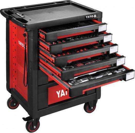 Actual product image Yato WORKSHOP CABINET 7 DRAWERS + TOOLS 165 pcs. 55293