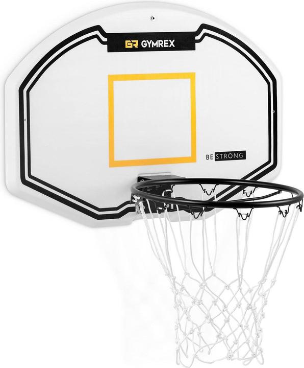 Immagine prodotto Gymrex Basketballbrett mit Korb 91x61 cm wetterfest Basketballring Ø 42,5 cm Korbanlage