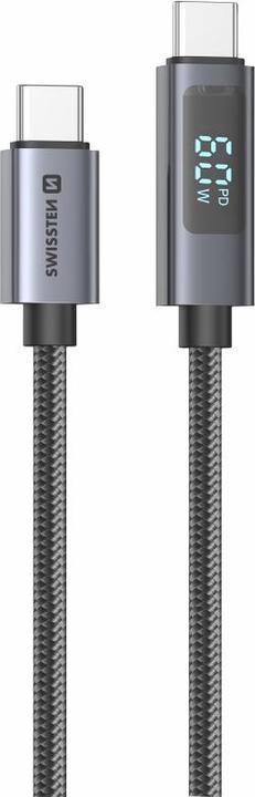 Swissten LCD Cable USB-C / USB-C 1 M (1 m, 60 W)