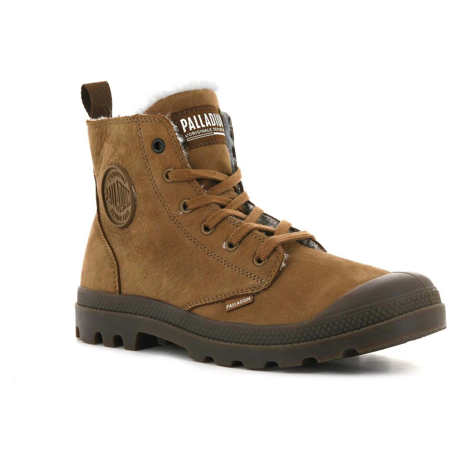 Palladium, Mannen, Laarzen, Pampa Hi Zip Wl - 41300, Bruin, (40)