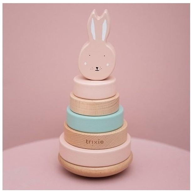 Actual product image Trixie Baby Wood stacking toy