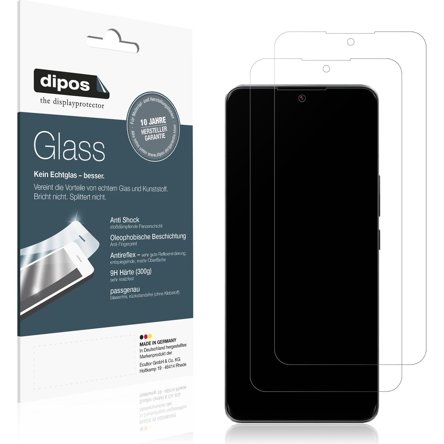 Dipos Displayschutz Anti-Shock (2 Stück, Xiaomi 13 Ultra), Smartphone Schutzfolie, Transparent