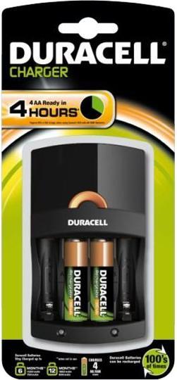 Image du produit Duracell Chargeur économique à grande vitesse, y compris 2x AA et 2x AAA (4 pcs, AA, AAA, 1300 mAh, Piles rechargeables + chargeur)