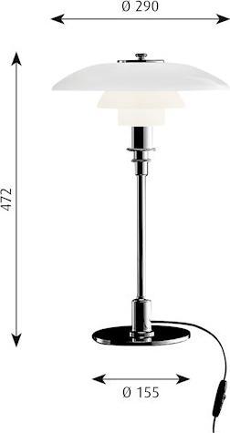 Produktbild Louis Poulsen PH 3/2 Tischleuchte (254 lm, E14)