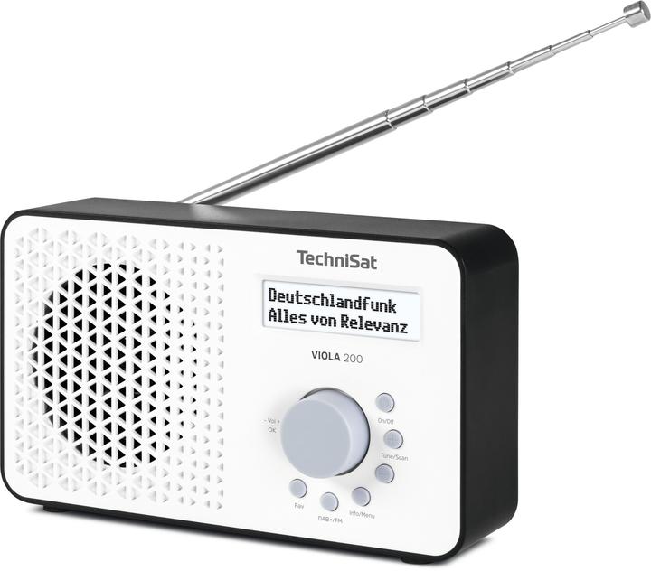 Produktbild TechniSat VIOLA 200 weiss/schwarz (DAB+, FM)