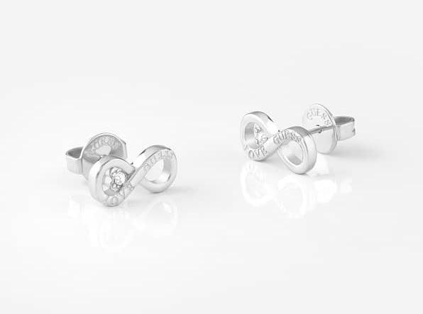 Produktbild Guess Beautiful Infinity Studs Party Steel Earrings JUBE02182JWRHT/U (One Size, Stahl)