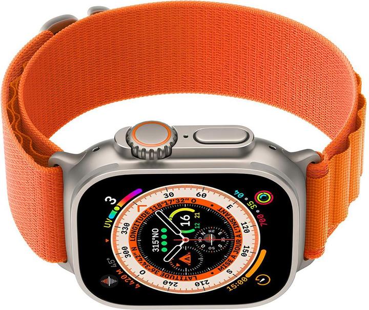 Actual product image EKO Orange fabric watch strap (22 mm, Fabric)