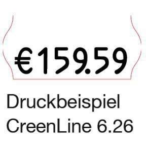 Creenline Preisauszeichnungsgerät CL 6.26 max. Anzahl der Druckzeilen: 1 Druckzeil Anzahl der Zeichen pro Z... (ACL-14000626)