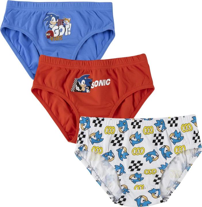 Actual product image Disney Jungen Unterwäsche-Set Single Jersey 3-teilig – Sonic (110, pack of 3)