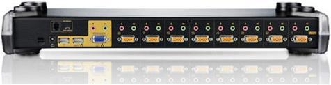 Produktbild Aten CS1758, 8-Port KVM Switch, USB, PS/2, VGA, Audio