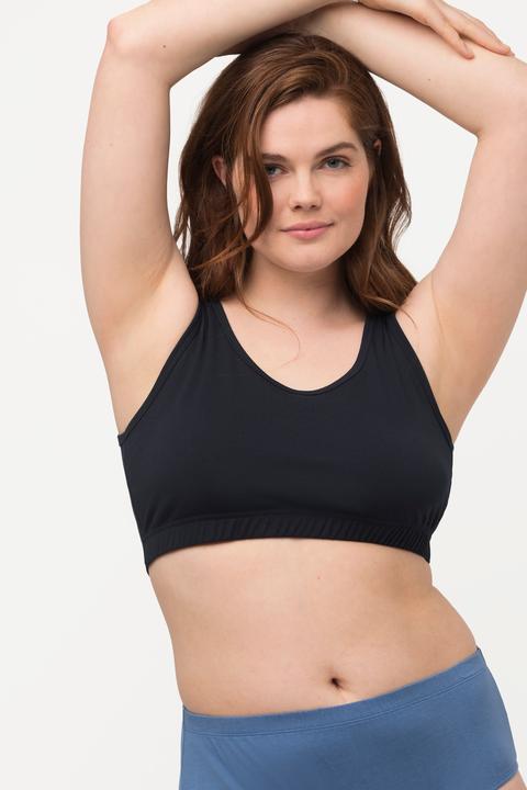 Immagine prodotto Ulla Popken Bustier di cotone biologico con spalline larghe (50 B, 52 B)