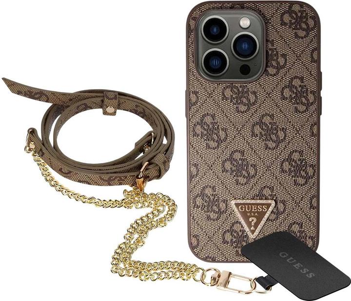 Immagine prodotto Guess GUHCP14XP4TDSCPW iPhone 14 Pro Max 6,7" brązowy/marrone custodia rigida Crossbody 4G Metal Logo (Apple iPhone 14 Pro Max)