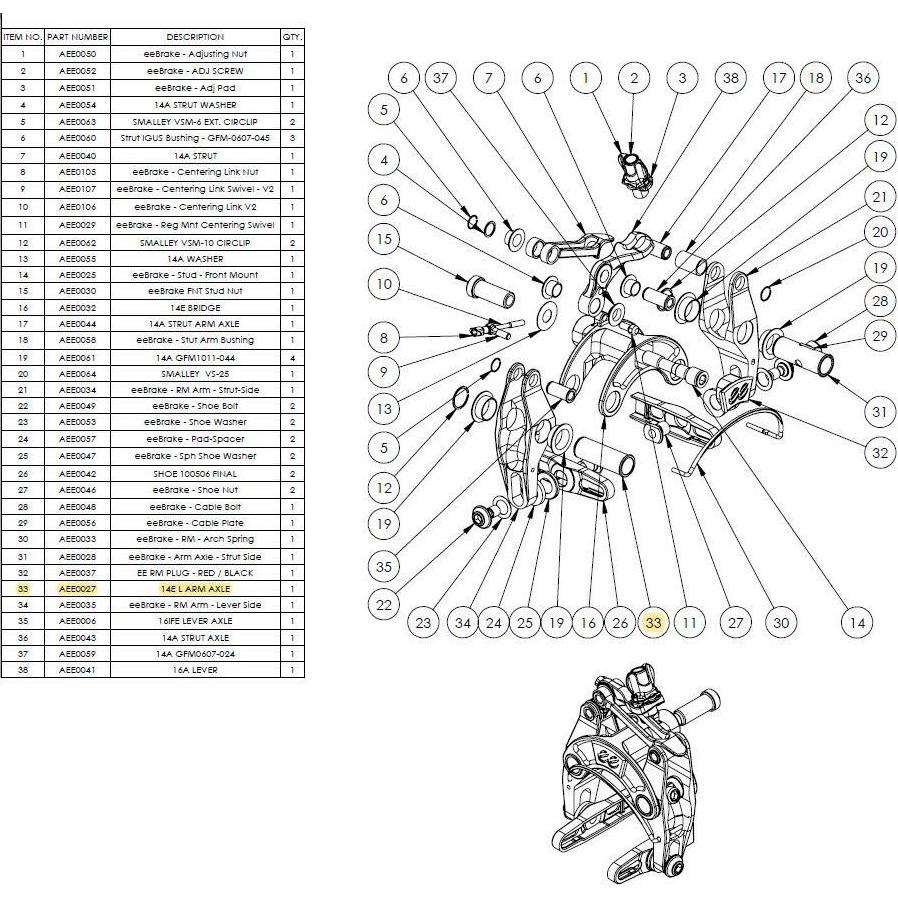 Cane Creek, Zubehör Velobremsen