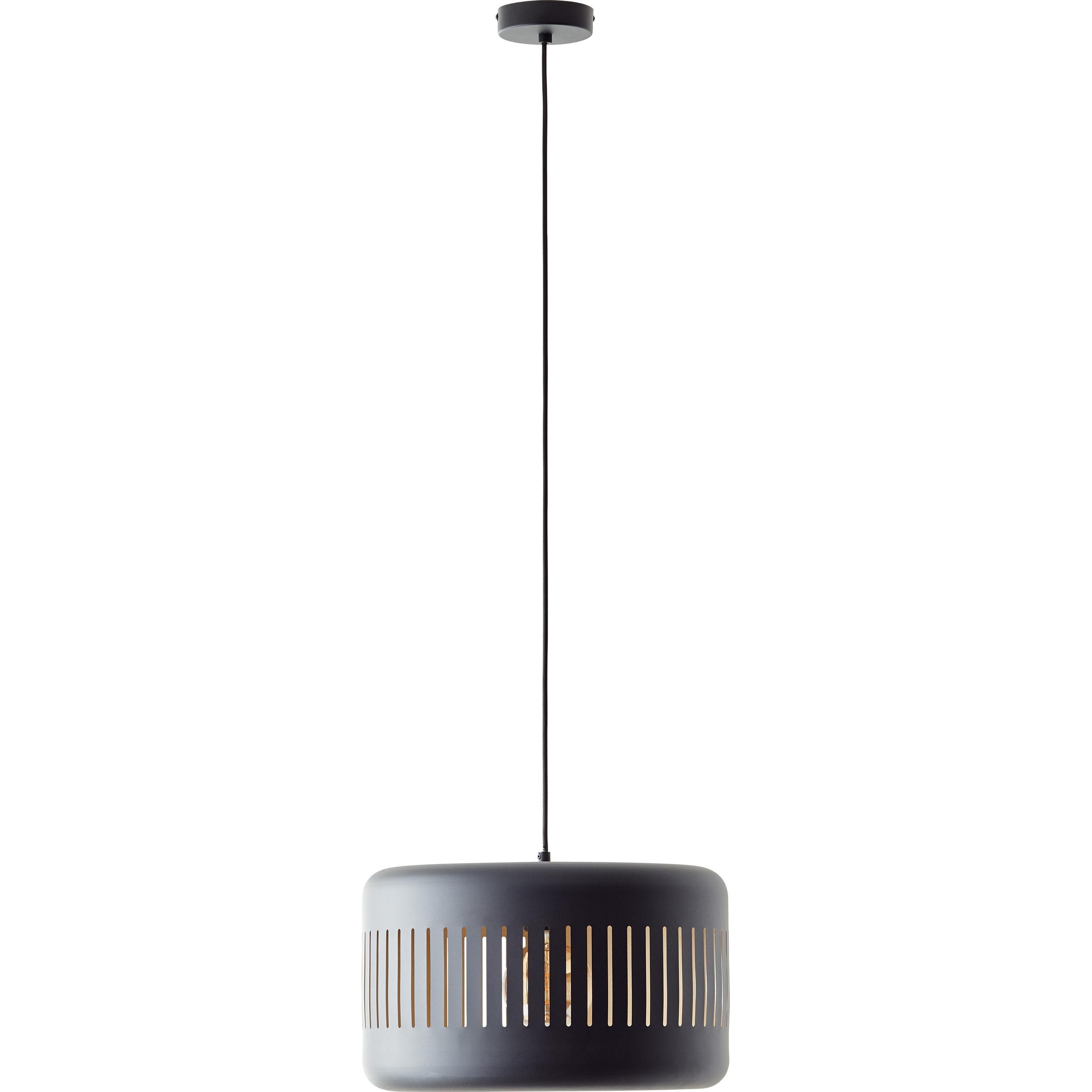 Brilliant, Pendelleuchte, Hanglamp Tyas E27 max 1x60W - Zwart/Goud (E27)