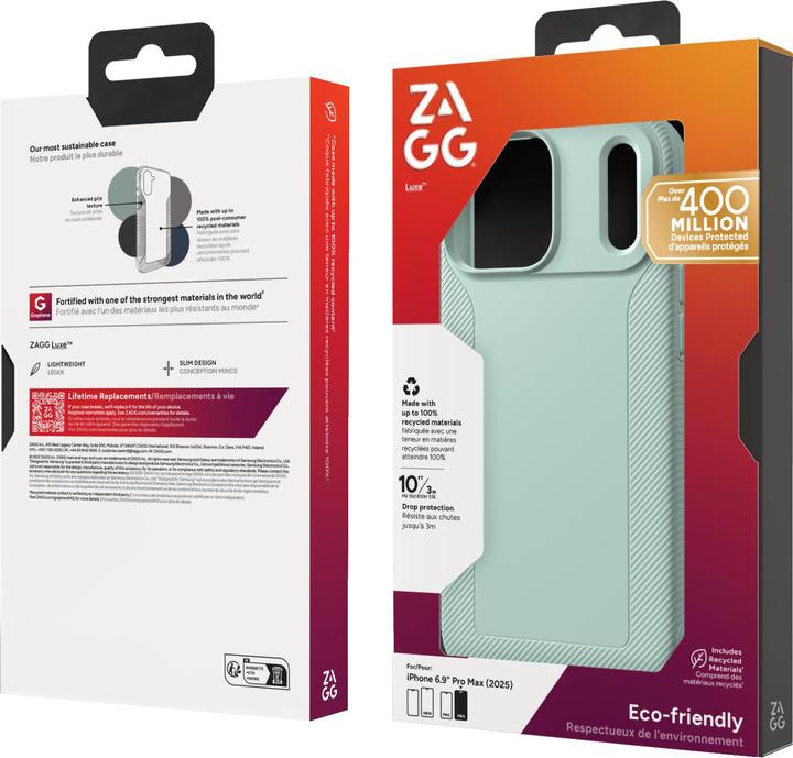 Immagine prodotto Zagg Case für Apple iPhone 17 Pro Max Luxe Snap serene mint (Apple iPhone 17 Pro Max)