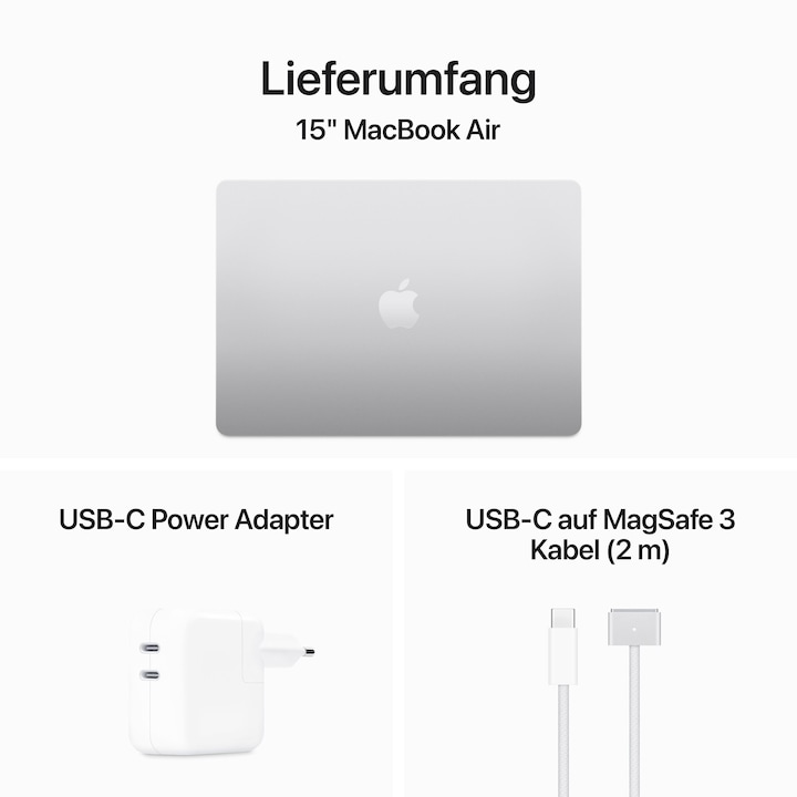 Actual product image Apple MacBook Air - 2024 (13.60", M3, 16 GB, 512 GB, DE)