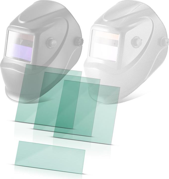 Stahlwerk Vorsatzscheiben 4er Set Schweisshelm Ersatzscheiben ST 450 R RC (Gehörschutz Ersatzpolster)