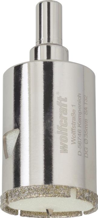 Actual product image wolfcraft 1 diamond drill bit w.shank ø35mm (35 mm)