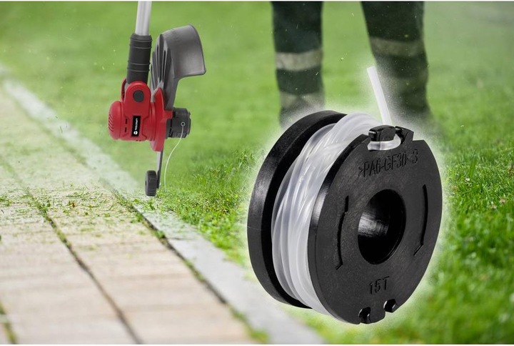 Produktbild Toolcraft Ersatzspule 2.8 m x 1.6 mm Zubehör für Akku Rasentrimmer (Rasentrimmer, Gartenmaschinen Ersatzteile)