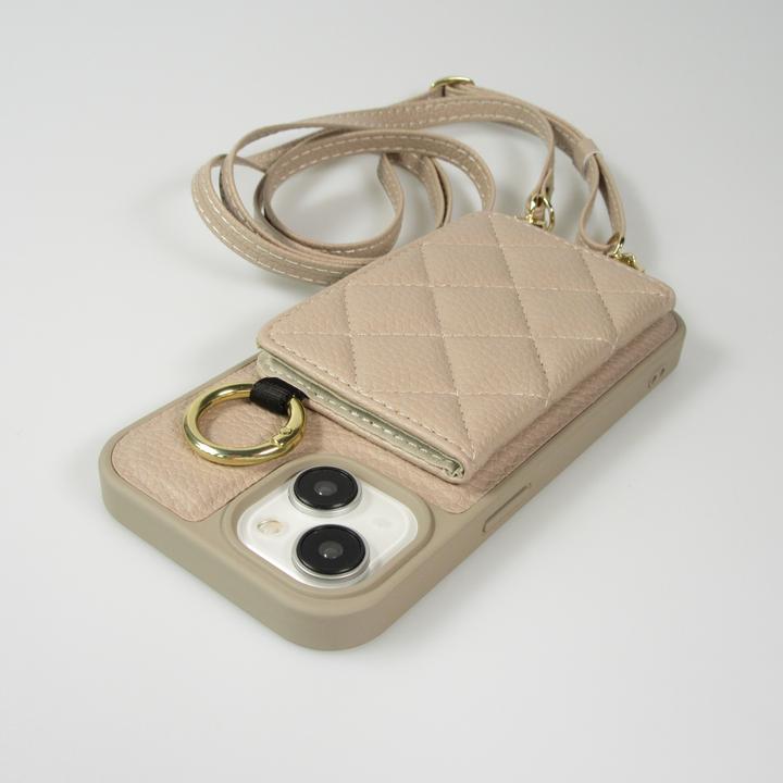 Actual product image PhoneLook Hülle Gepolstertes Leder mit Spiegel und Kartenfach grosse abnehmbare Riemen (Apple iPhone 15)