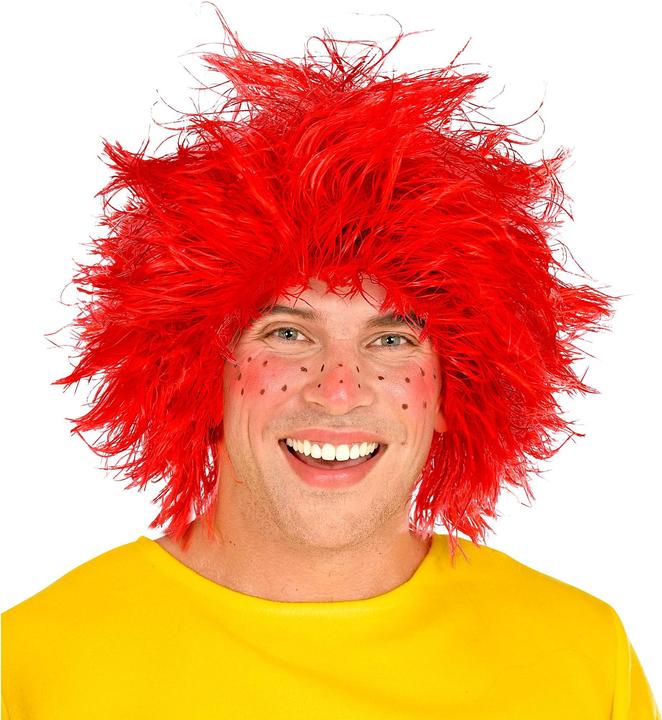 Actual product image Widmann Perruque Folie cheveux orange