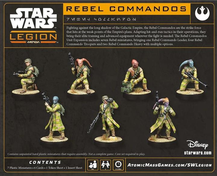 Actual product image Atomic Mass Games Star Wars Legion - Rebel Commandos (French)