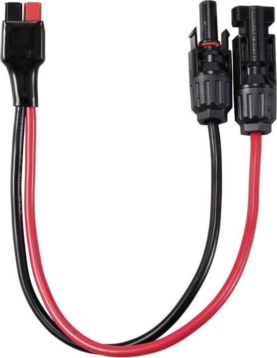 Image du produit Tru Components Mini Starkstrom Stecker auf Solarstecker Kabellänge 250 mm TC-12195720 Schwarz