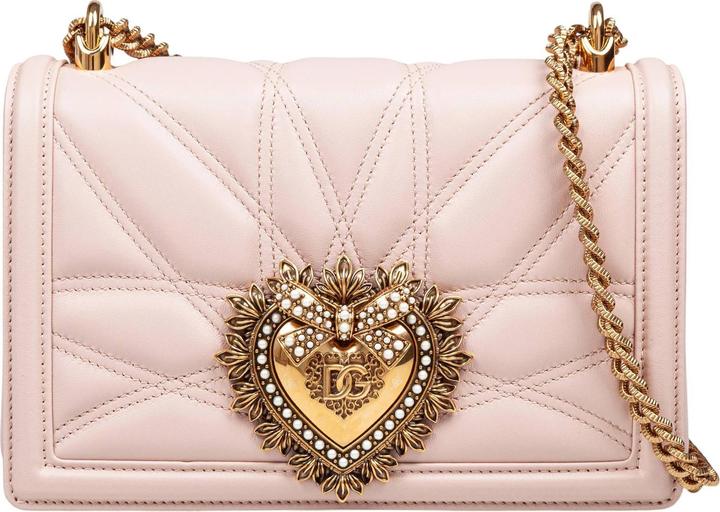 Immagine prodotto Dolce & Gabbana medium devotion bag in matelassé nappa color powder