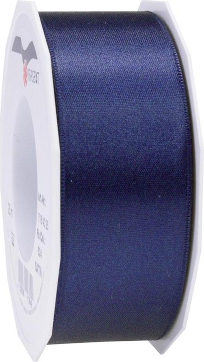 Produktbild Pattberg Geschenkband Satin 40mmx25m dunkelblau, Satinband aufgewickelt (Geschenkband)