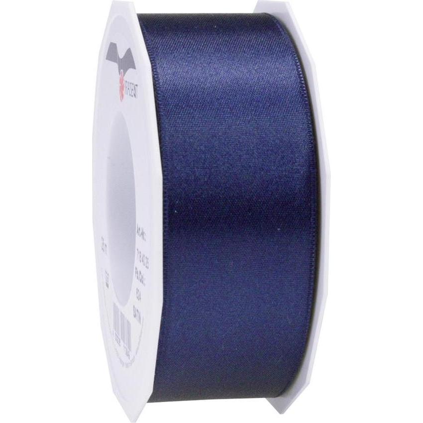 Pattberg, Geschenkverpackung, Geschenkband Satin 40mmx25m dunkelblau, Satinband aufgewickelt (Geschenkband)