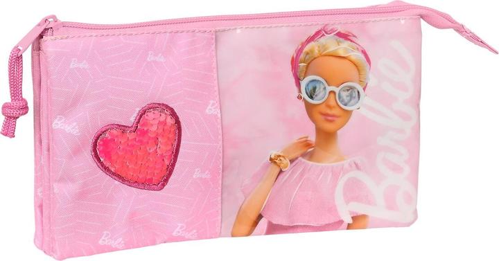Barbie Triple trousse multi-usages Girl Rose 22 x 12 x 3 cm