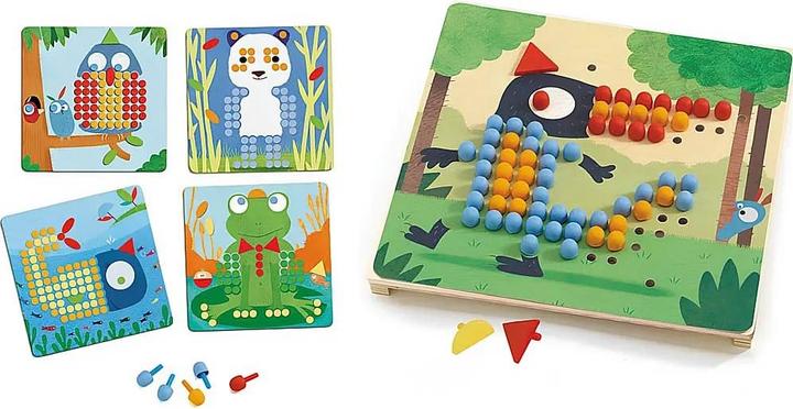 Produktbild Djeco Lernspiel Mosaico rigolo (mult) (Italienisch, 4 - 5 Jahre)