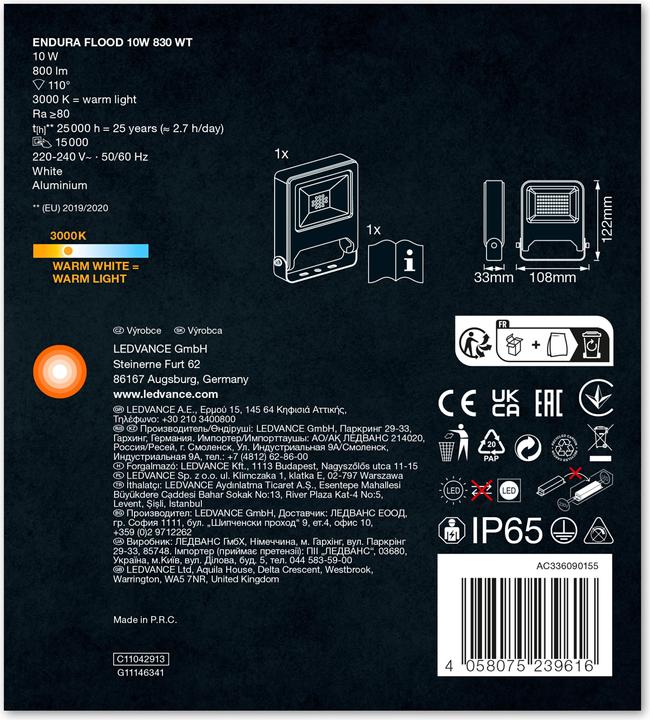 Immagine prodotto Ledvance Endura Flood (800 lm, IP65)