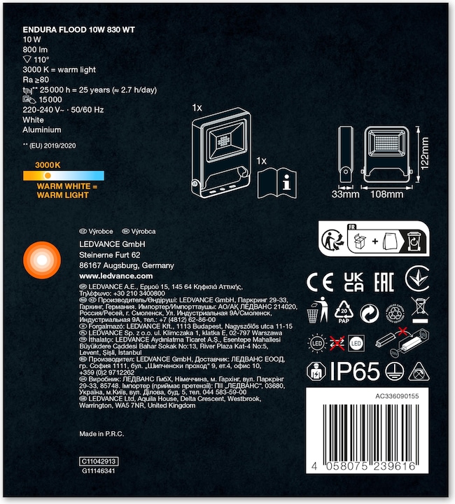 Actual product image Ledvance Endura Flood (800 lm, IP65)