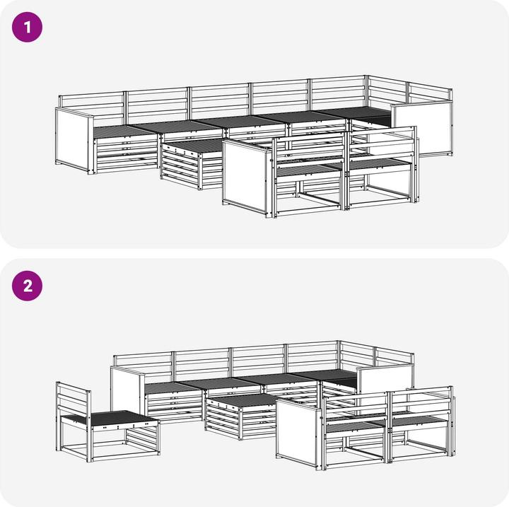 Produktbild vidaXL Outdoor-Sofa