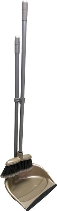 Actual product image Leecroft Long Handle Folding Dustpan & Brush Set