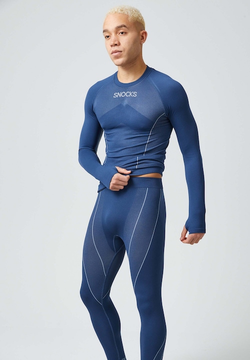 Image du produit Snocks Sous-vêtements thermiques pour hommes avec trou pour le pouce (XL)